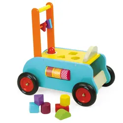 Vilac - Gåvogn Med Puttekasse 3-i-1 Legetøj