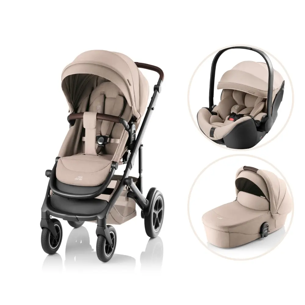 Britax Römer Smile 5Z Style Kombivogn inkl. Baby-Safe Pro Style Autostol Teak