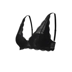 BH m. Bøjle Blonder - Black - C75