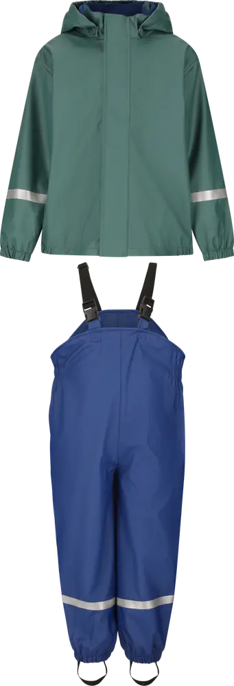 Zig Zag Eigil Regntøj Fleece - Mallard Green - 98