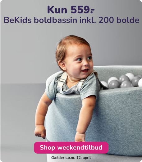 BeKids boldbassin inkl. 200 bolde kun 559 kr.