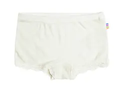 Joha Hipsters - Uld/Silke - Råhvid m. Mønster