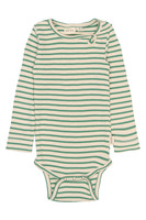 Sky Langærmet Body - Frosty Spruce Striped