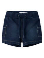 Silas Denim Biker Shorts - Dark Blue Denim