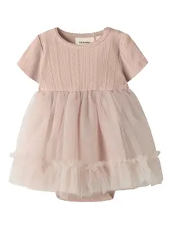 Lil' Atelier Bodykjole Peach Whip Med Tylskørt - Str. 6m 68cm