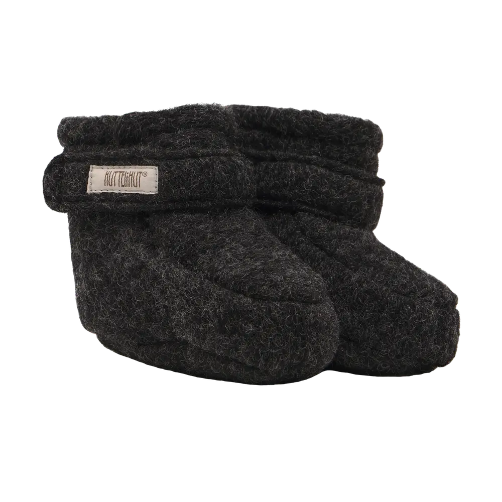 Huttelihut Footies - Dark Grey Melange - 50\56