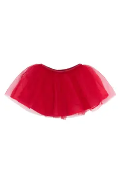 The New Siblings Tylskørt Rød Med Elastik i Taljen - Str. 3y 98cm