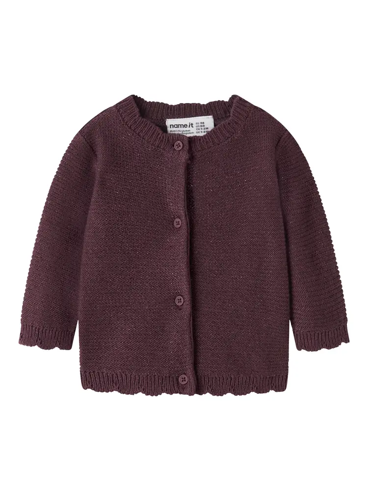 Name It Radia Cardigan - Catawba Grape
