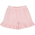 Seersucker stripe flæseshorts - Balsam cream/ Bubblegum
