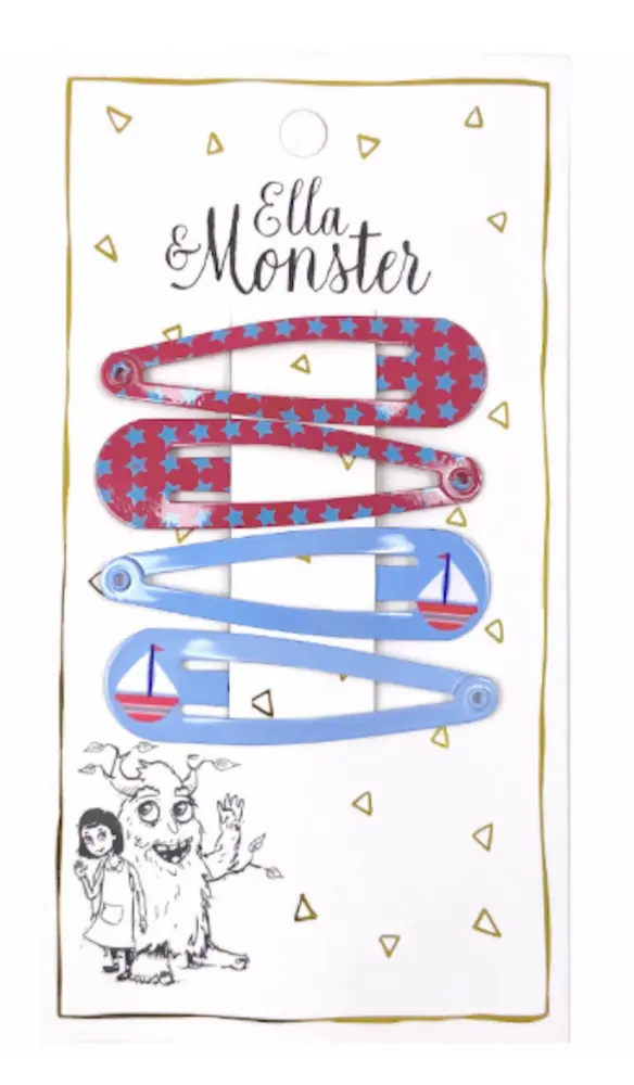 Ella & Monster Hårclips Boat Combi
