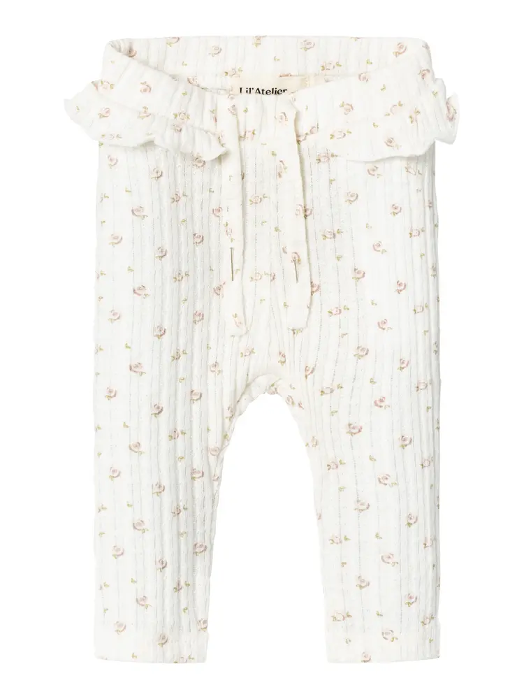 Lil Atelier Leggings - NbfHulla - Coconut Milk