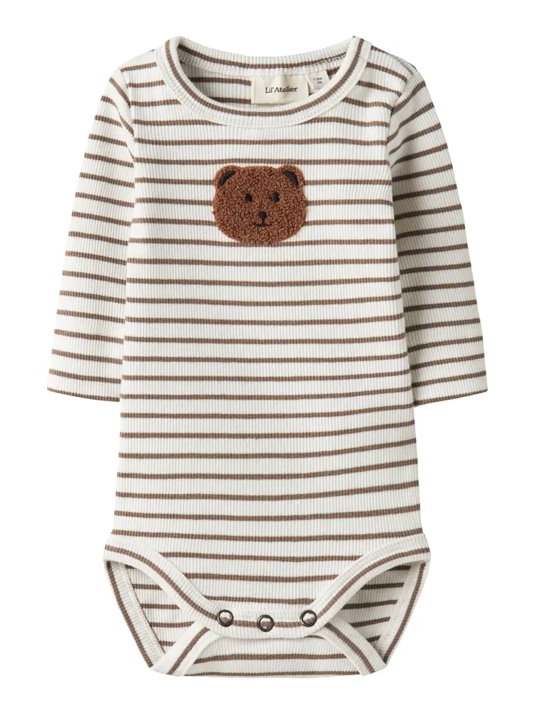 Lil' Atelier Tonto Tor Langærmet Slim Body - Coconut Milk - 68