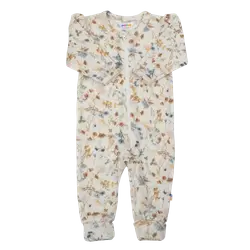 Joha Heldragt - Uld - Off White m. Blomster