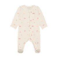 Natdragt m. Fødder - Bleached Mauve