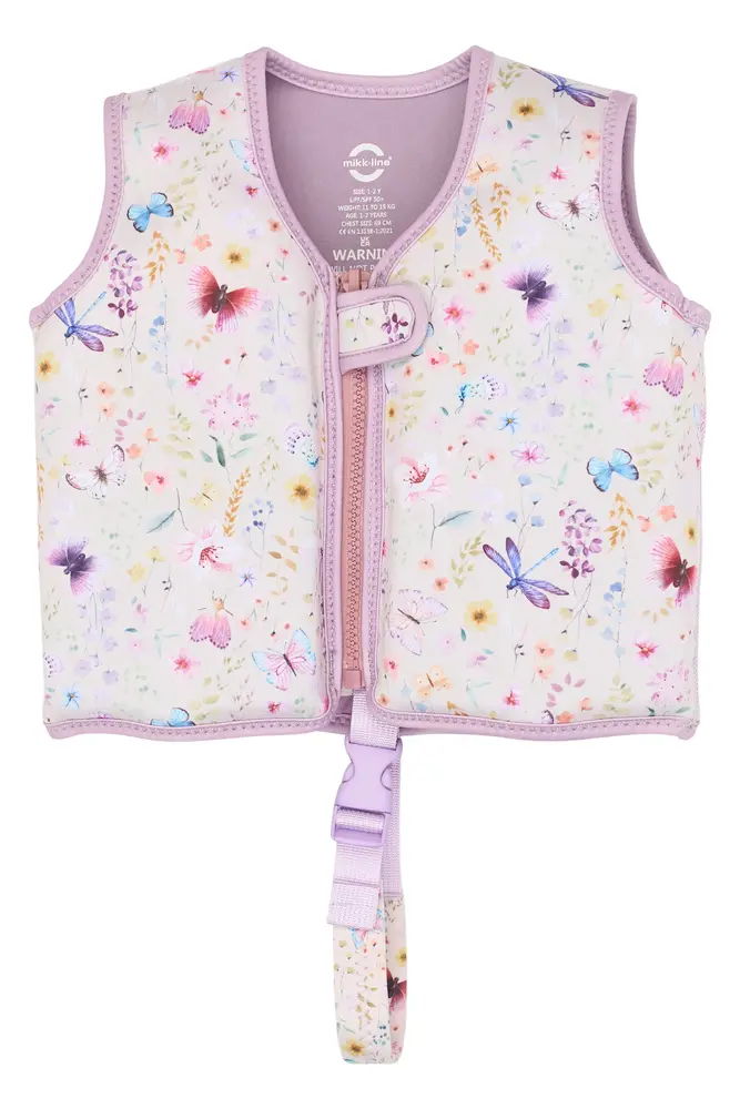 Svømmevest m. Print - Butterfly AOP - 1-2 ÅR