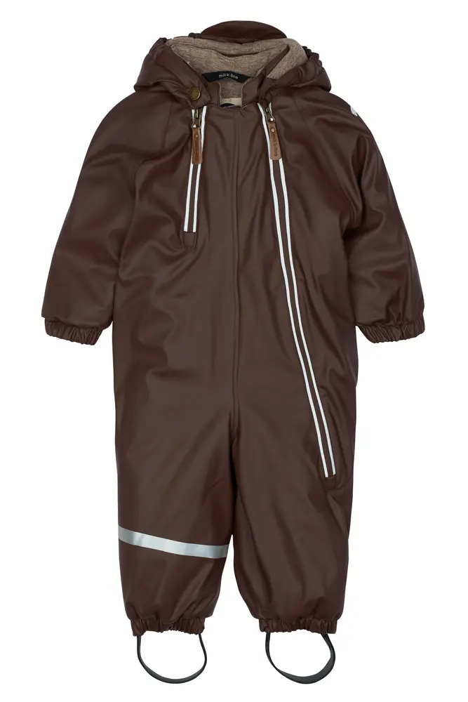 PU Flyverdragt 2 Zip Recycled - French roast - 92 CM