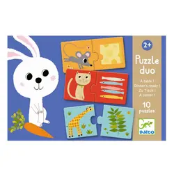 Djeco Puslespil - Hvem Spiser Hvad?