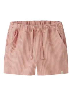 Lil' Atelier Shorts Rose Tan Med Rib Og Snøre - Str. 6y 116cm