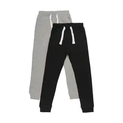 Minymo Sweatpants - 2-pak - Sort/Gråmeleret