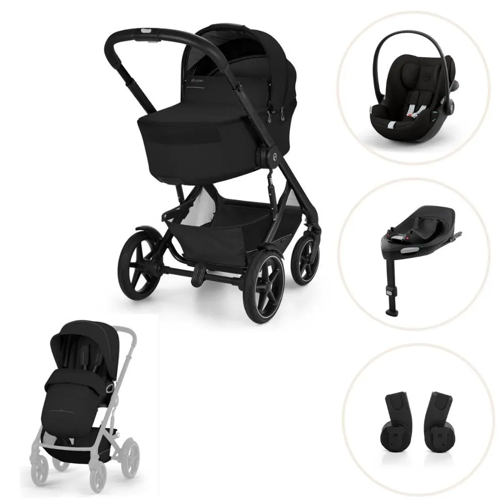 Cybex Talos S Lux Inkl. Foldbar Liggedel - Moon Black