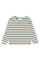 The New Siblings Vico Rib Bluse - June Bug Striped