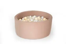 Rundt Boldbassin med 200 bolde- Cafe Latte