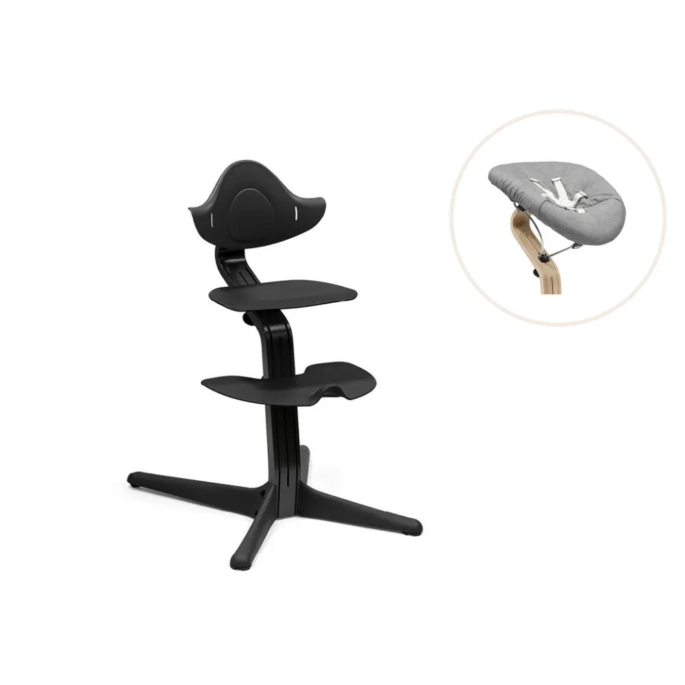 product-Nomi højstol inkl. newborn sæt - Black