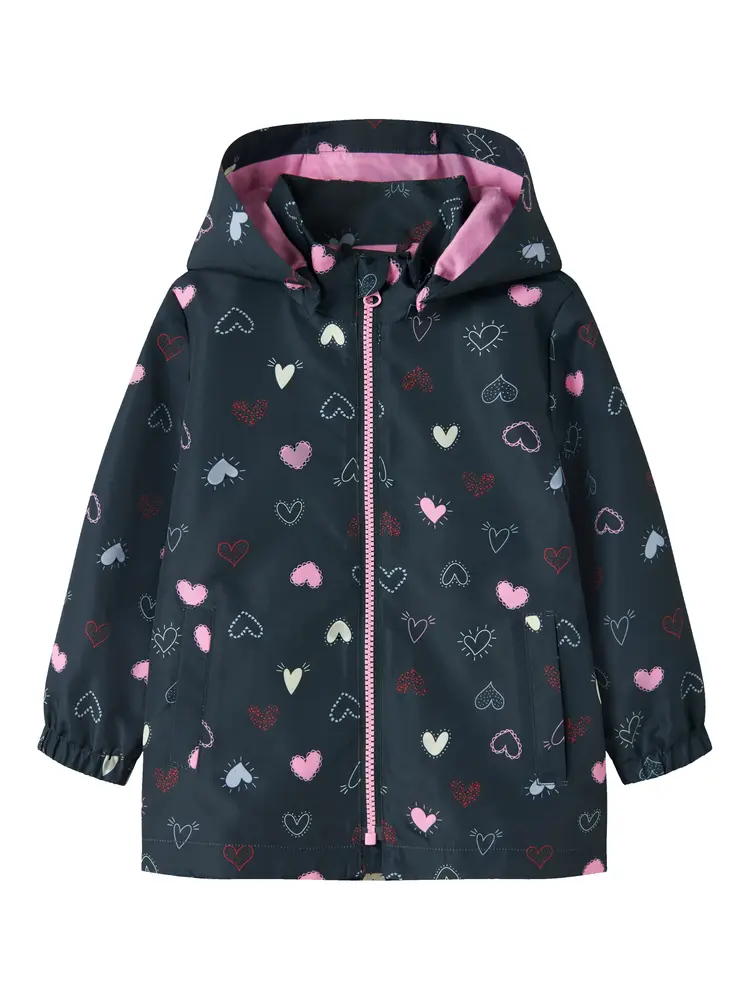 Maxi Jakke m. Print - Dark Sapphire - 104