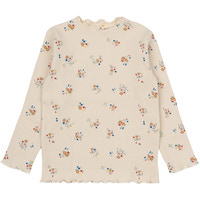 Naya LS Rib T-shirt - WHITE SWAN
