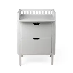 Sebra Puslebord m. Skuffer - Stone Grey