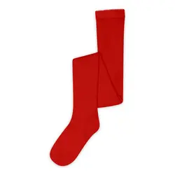 MP Strømpebukser - Uld - Rib - Tomato