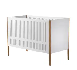 Spoke tremmeseng - Hvid/Eg