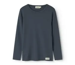 MarMar Bluse - Rib - Plain - Noos - Blå