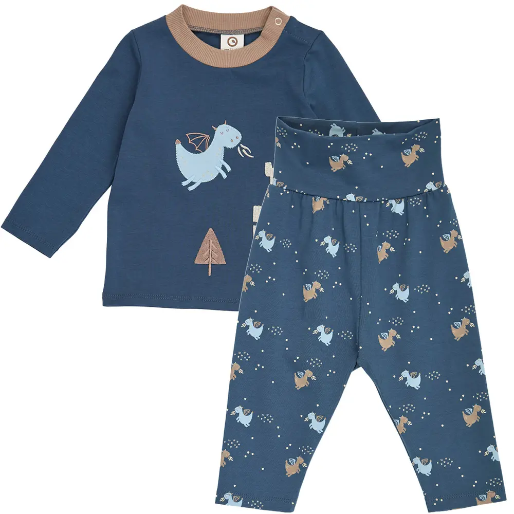 Müsli Storytime Sæt - Navy/Soft Blue/Walnut - 86