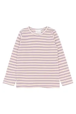 Fro Rib Bluse - Sea Fog Striped - 86