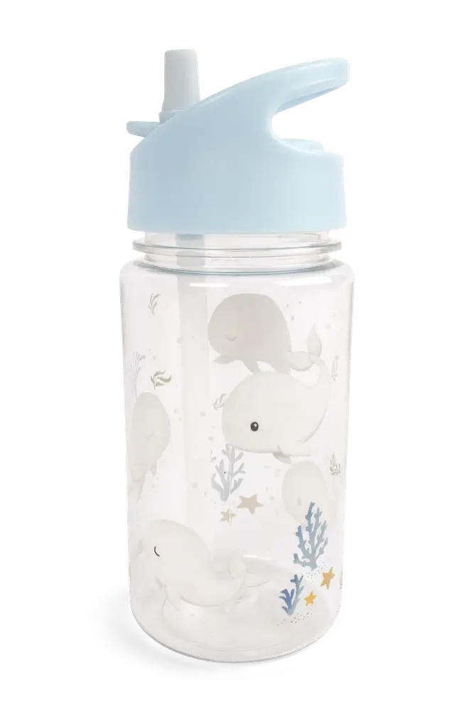 Filibabba Drikkedunk - 400 ml - Christian's Whale Tales - Blue