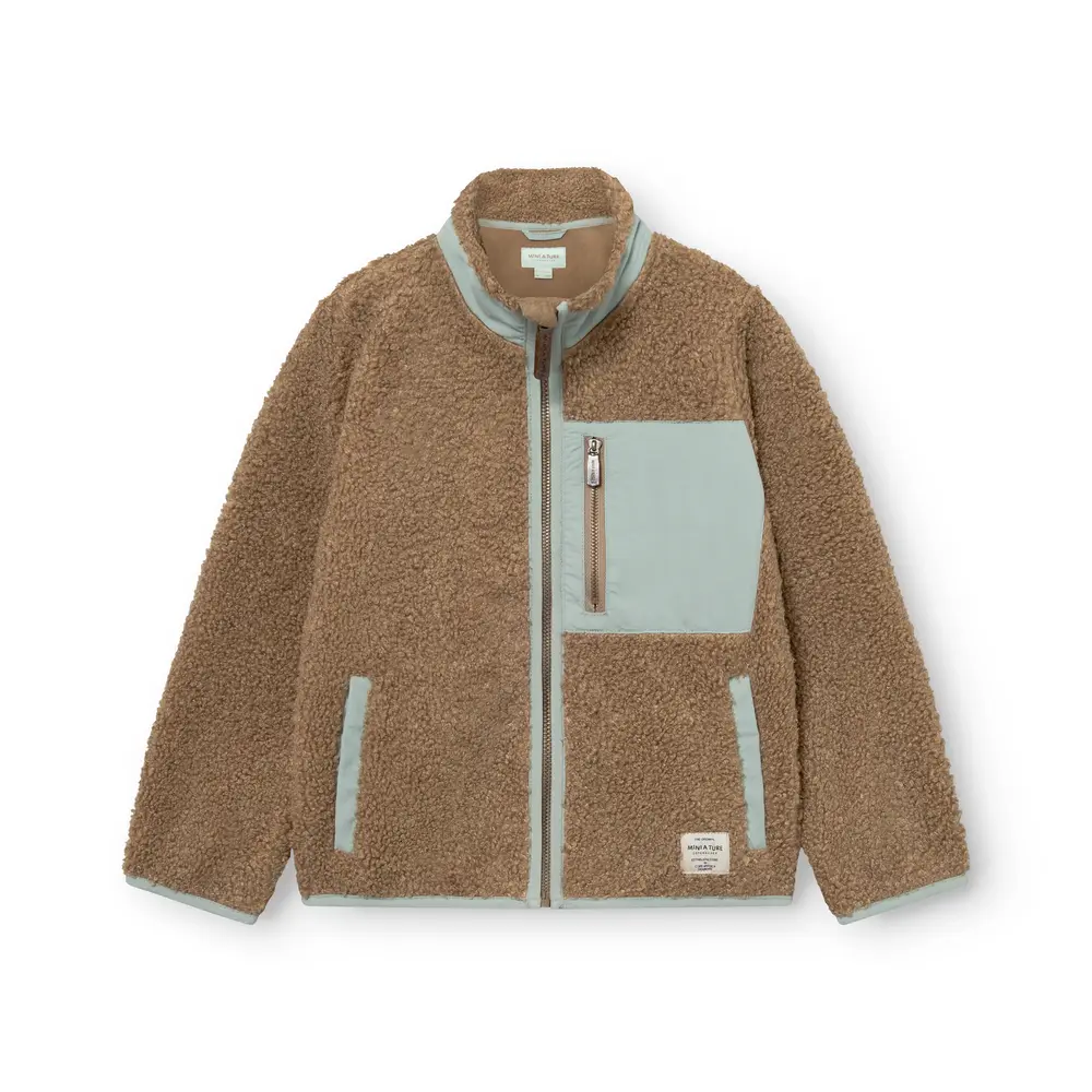 Mini A Ture Matalinur Teddyfleece Jakke - Otter Brown - 5 ÅR/110