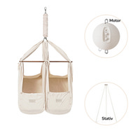 Tvillingeslyngevugge inkl. stativ og motor - Natur