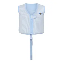 Svømmevest med strop - Seersucker - Honeybee - Blue - 1-3 ÅR