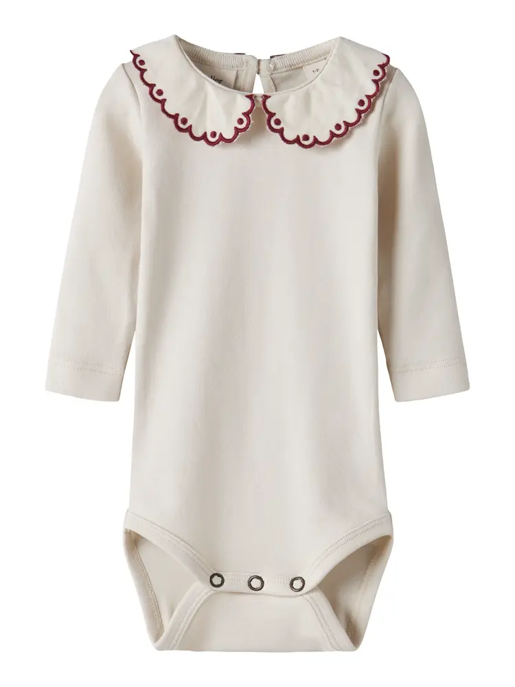 Lil' Atelier Fundo Lia Langærmet Slim Body - Turtledove - 86