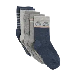 Strømpe m. mønster (5-pak) - Blue Nights - 15 18
