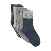 Strømpe m. mønster (5-pak) - Blue Nights