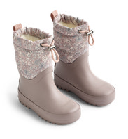 Wheat Drizzle Termo Snestøvle - Dry Rose Flowers