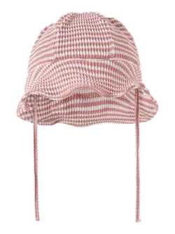 Lil' Atelier Uv Solhat Misty Rose Med Striber - Str. 47-48cm