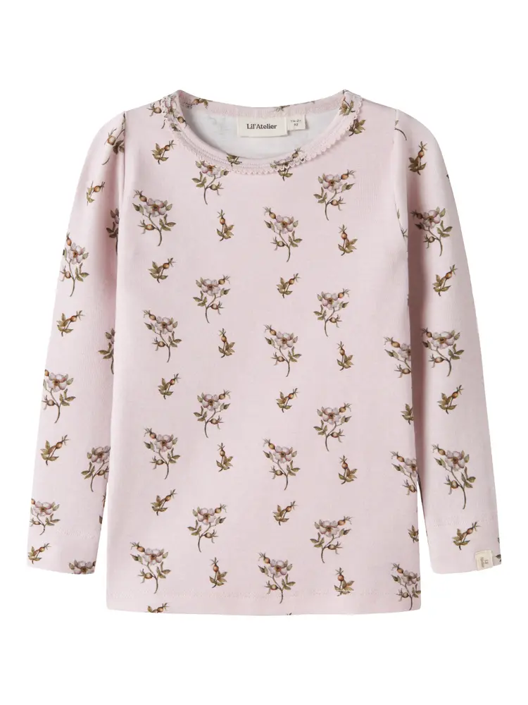 Lil' Atelier Gayo Sig Bluse - Hushed Violet - 98