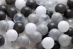 Månestøv/grå mix bold sæt med 100 bolde