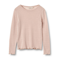 Alli Uld T-shirt Langærmet - Pale lilac