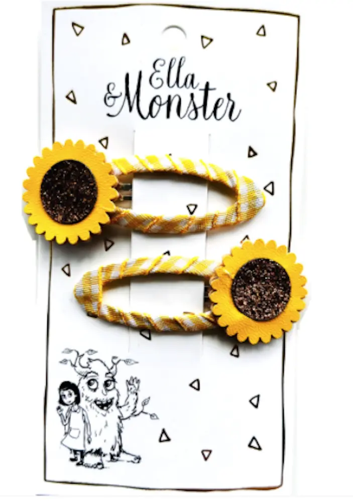 Hårclips Sweet Sunflower