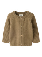 Lil' Atelier Nomo Noa Uld Cardigan - Sepia Tint
