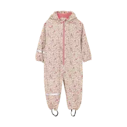 CeLaVi Regndragt - PU - Perfectly Pale m. Blomster